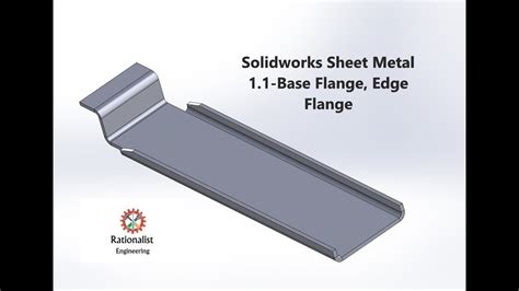 solidworks sheet metal extend edge|edge flange sheet metal.